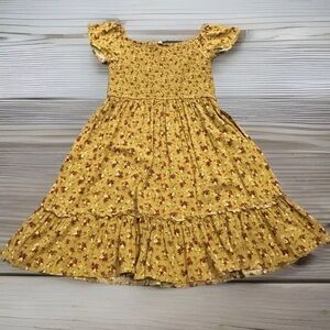 Xhilaration Smocked Floral Dress Size Medium Cottagecore Peasant Festival Comfy